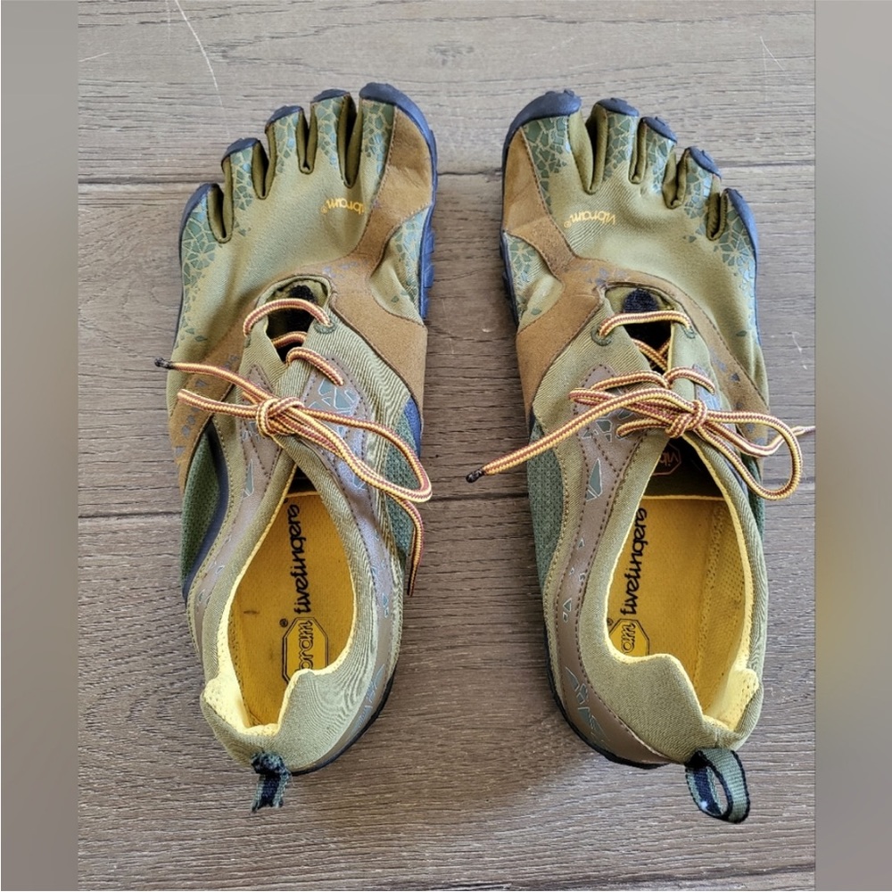 Vibram FiveFingers V Alpha Hiking Running Sneakers Size 47 12-12.5 Green